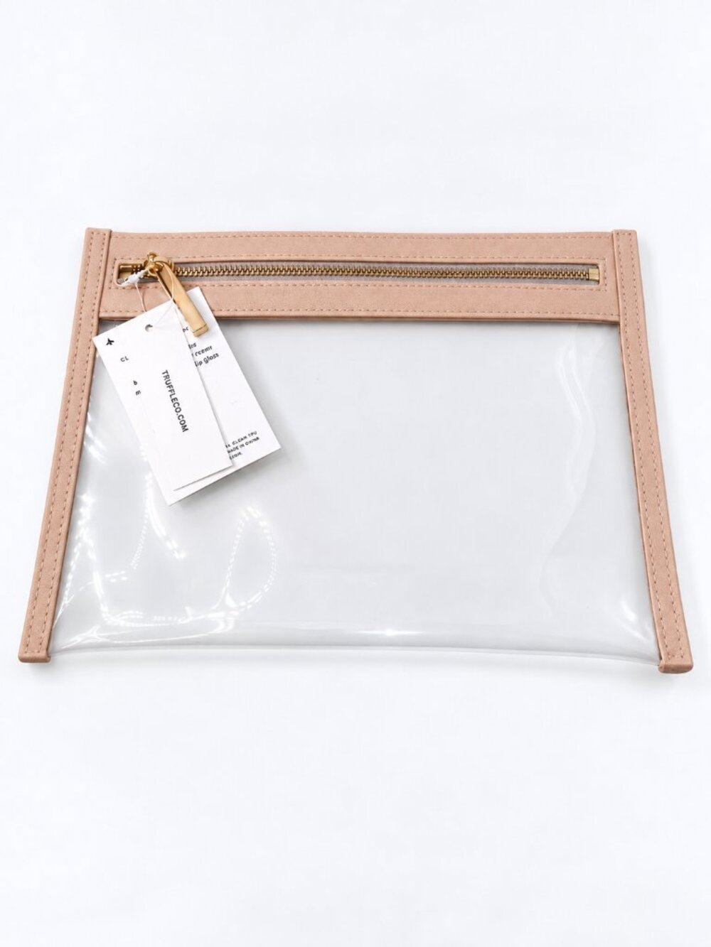 Truffle Clarity Clutch Small in Dusty Blush - Rare/Discontinued - New in Package